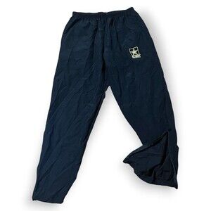 US ARMY APFU Black Nylon Windbreaker PT Uniform Pants Unisex Med / Reg